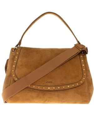 Isabel Marant Logo Shoulder Bag - Brown