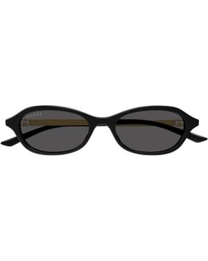 Gucci Oval-Framed Sunglasses - White