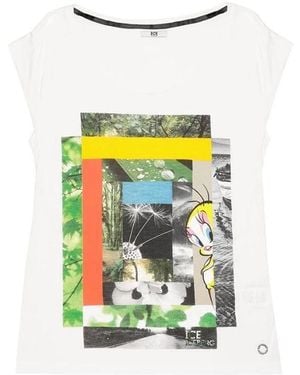 Iceberg Round-Necked Logo T-Shirt - White