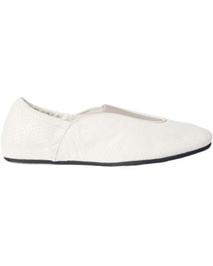 Jacquemus Round-Toe Ballet Flats - White
