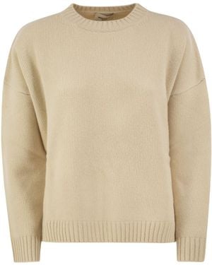 Weekend by Maxmara Wkdsibari Crewneck Knitted Sweater - Natural