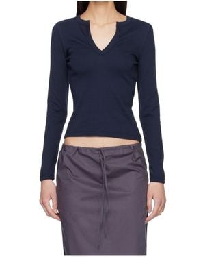 Flore Flore Iman Long-Sleeve T-Shirt - Blue