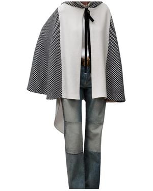 Dior Hooded Cape - Grey