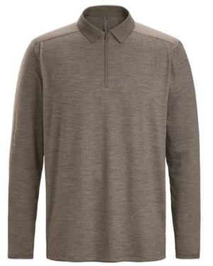 Veilance Frame Polo Shirt Ls - Grey