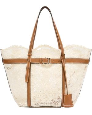 Ermanno Scervino Medium Shopping Bag - White