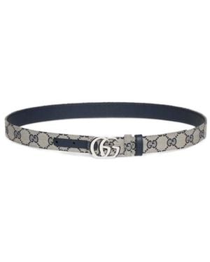 Gucci Cut Gg Marmont Reversible Belt - Multicolour