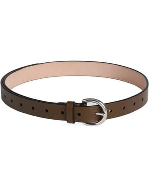 Phoebe Philo Leather Belt - White
