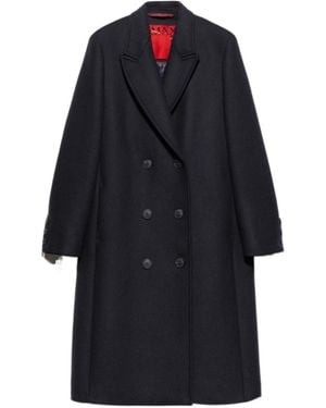 MAX&Co. Wool-Twill Coat - Blue