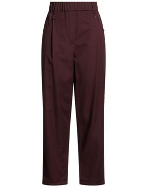 Brunello Cucinelli Solid Colour Casual Trousers - Purple