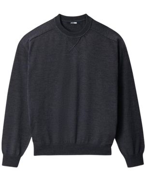 Jacquemus Dark Merino Wool Blend Jumper - Blue