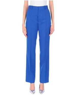 Maison Margiela Minimalist Casual Trousers - Blue