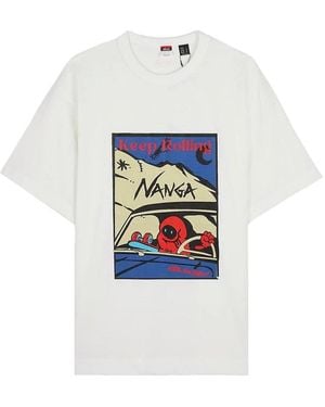 NANGA Keep Rolling T-Shirt - White