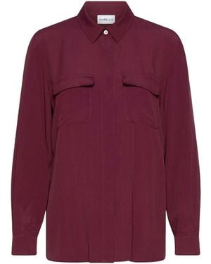 Marella Long-Sleeve Button-Up Shirt - Red