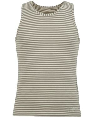 MM6 by Maison Margiela Striped Vest - Grey