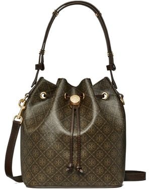 Tory Burch T Monogram Bucket Bag - Multicolour