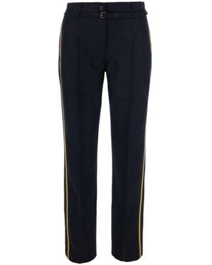Dries Van Noten Straight-Leg Casual Trousers - Blue