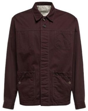 Undercover Cotton Overshirt - Purple