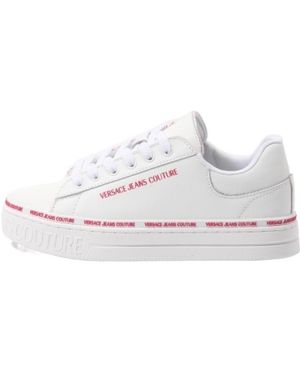 Versace Jeans Couture Lace-Up Trainers - White