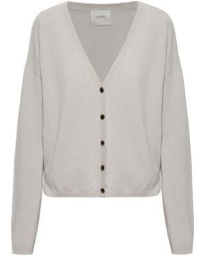 Lisa Yang Abby V-Neck Cardigan - Gray