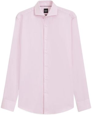 BOSS Slim-Fit Long-Sleeve Shirt - Pink
