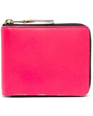 Comme des Garçons Comme Des Garçons Wallet Fluorescent Zip-Around Wallet - Pink
