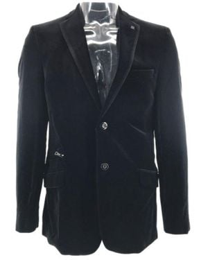 KARL LAGERFELD Single-Breasted Suit Jacket - Blue
