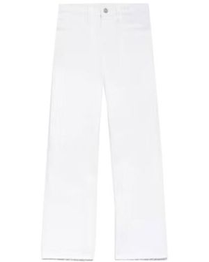 FRAME High-Rise Button Jeans Trousers - White