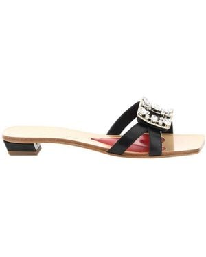 Roger Vivier Logo Flip-Flops - White