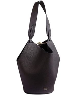 KHAITE Singleshoulder Shopping Tote Bag - Black
