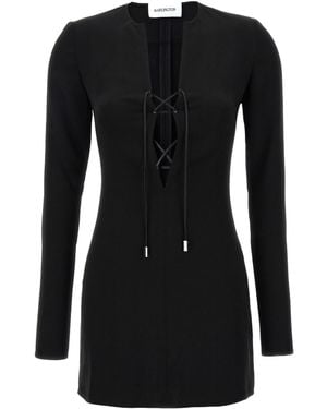 16Arlington Seeran Lace-Up Dress - Black