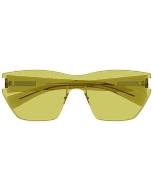 Saint Laurent Eyewear Sl 755 Shield Sunglasses - Yellow
