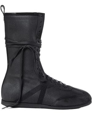 Myu　ANN DEMEULEMEESTER レザー ハイカットスニーカー Myu ANN DEMEULEMEESTER レザー ハイカットスニーカー ANN