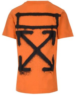 Off-White c/o Virgil Abloh Printed T-Shirt - Orange