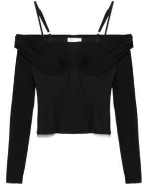 Jonathan Simkhai Off-Shoulder Top - Black
