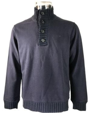 Armani Jeans High-Necked Long-Sleeved Jumper - Blue