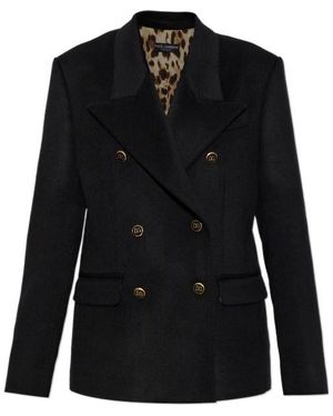 Dolce & Gabbana Double-Breasted Blazer - Black
