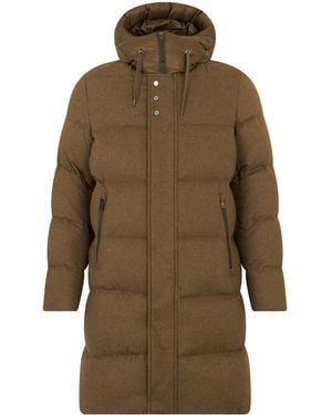 Herno Drawstring Hooded Coat - Green