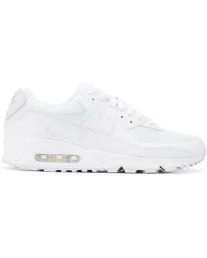 Nike Air Max 90 Lace-Up Sneakers - White