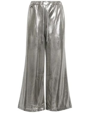 Doublet Wide-Leg Casual Pants - Gray