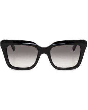 McQueen Eyewear Square Frame Sunglasses - Black