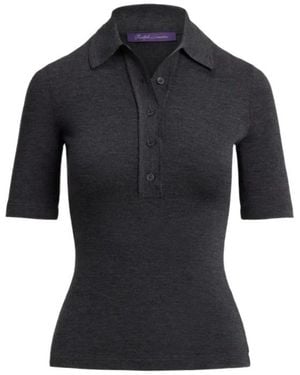 Ralph Lauren Wool Polo Shirt - Black