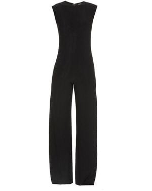 Norma Kamali Sleeveless Wide-Leg Jumpsuit - Black