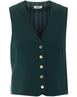 Liu Jo V-Neck Vest - Green