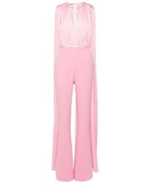 Safiyaa Bianca Caped Jumpsuit - Pink