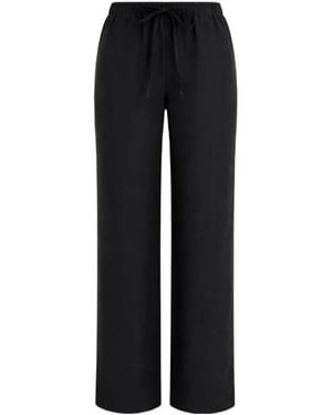 Reformation Olina Drawstring Linen Pants - Black
