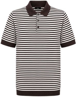 Herno Short-Sleeved Polo Shirt - Black