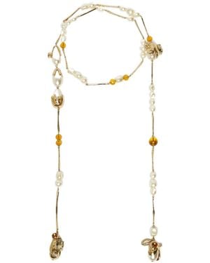 Weekend by Maxmara Lariat Necklace - White