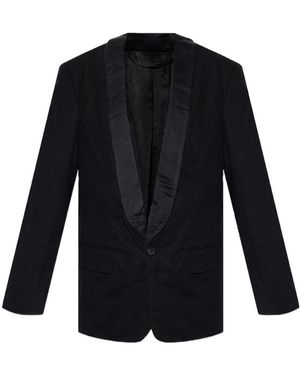 Balenciaga Single-Breasted Blazer - Blue