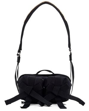 Simone Rocha Bow-Detail Faux Pearl-Embellished Tote Bag - Black
