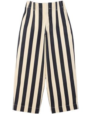 Jacquemus Striped Jeans - White